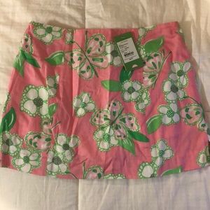 lilly pulitzer preppy floral skirt